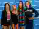 From left to right: Amanda Shires, Maren Morris, Natalie Hemby and Brandi Carlile of The Highwomen attend SiriusXM Nashville Studios at Bridgestone Arena on June 10, 2019 in Nashville, Tenn. (Erika Goldring/Getty Images for SiriusXM)