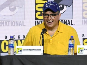 Roberto Aguirre-Sacasa speaks at the "Riverdale" Special Video Presentation and Q&A during 2019 Comic-Con International at San Diego Convention Center on July 21, 2019 in San Diego, California.