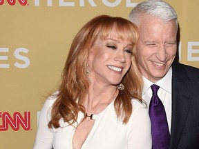 Kathy Griffin and Anderson Cooper attend the 2014 CNN Heroes: An All-Star Tribute at the American Museum of Natural History on Nov. 18, 2014 in New York City.  (Andrew H. Walker/Getty Images)