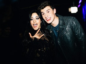 Singers Camila Cabello and Shawn Mendes attend the People's Choice Awards 2016 at Microsoft Theater on Jan. 6, 2016 in Los Angeles, Calif.  Mike Windle/Getty Images for The People's Choice Awards