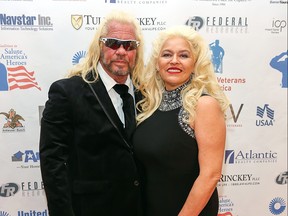 Duane 'Dog the Bounty Hunter"  Chapman (L) and Beth Chapman attend the Vettys Presidential Inaugural Ball at Hay-Adams Hotel on January 20, 2017 in Washington, DC.