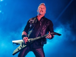 James Hetfield of the band Metallica performs live on stage at Autodromo de Interlagos on March 25, 2017 in Sao Paulo, Brazil. Mauricio Santana/Getty Images