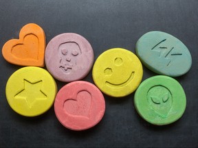 Ecstasy tablets.