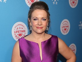Melissa Joan Hart attends The VIP opening night of the life-sized gingerbread house in celebration of “It’s A Wonderful Lifetime" at The Grove on Nov. 14, 2018 in Los Angeles.