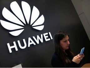 A Huawei logo is pictured at their store at Vina del Mar, Chile July 18, 2019.