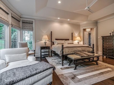 The master bedroom in the five-bedroom home. (REALTOR.COM)