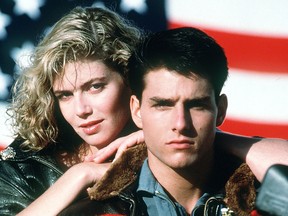 Tom Cruise and Kelly McGillis in Top Gun. (Handout)