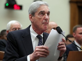 Former Special Counsel Robert Mueller testifies before the House Intelligence Committee about his report on Russian interference in the 2016 presidential election in the Rayburn House Office Building July 24, 2019 in Washington.  (Alex Wong/Getty Images)