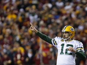 Packers quarterback Aaron Rodgers isn’t expected to get many reps on Aug. 22 when Green Bay takes on the Oakland Raiders in a pre-season NFL game in Winnipeg.