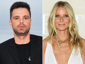 Sebastian Stan and Gwyneth Paltrow. (Getty Images file photos)