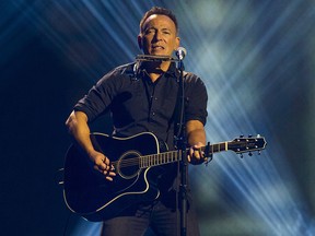 Bruce Springsteen performs during the closing ceremony of the Invictus Games at the Air Canada Centre in Toronto on Saturday Sept. 30, 2017.