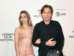 Ewan McGregor and his daughter Clara Mathilde McGregor attend the world premiere of 'Zoe' at the 2018 Tribeca Film Festival at BMCC on April 21, 2018 in New York City.