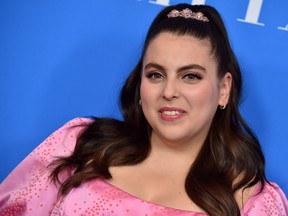 Actress Beanie Feldstein attends the Hollywood Foreign Press Association Annual Grants Banquet at The Beverly Wilshire, in Beverly Hills on July 31, 2019. (LISA O'CONNOR/AFP/Getty Images)