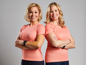 Trish Omeri (left) and her partner Amy De Domenico (right) from The Amazing Race Canada. (CTV)