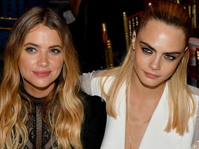 Ashley Benson and Cara Delevingne attend TrevorLIVE NY 2019 at Cipriani Wall Street on June 17, 2019, in New York City.