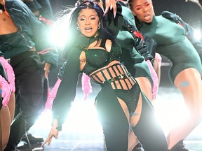 Cardi B performs onstage at the 2019 BET Awards on June 23, 2019 in Los Angeles.