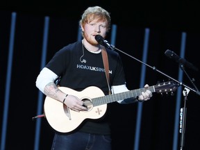 Ed Sheeran performs during the Global Citizen Festival: Mandela 100 at FNB Stadium on December 2, 2018 in Johannesburg, South Africa.