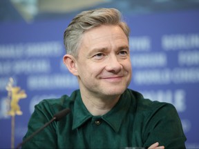 Martin Freeman is seen at the "The Operative" (Die Agentin) press conference during the 69th Berlinale International Film Festival Berlin at Grand Hyatt Hotel on February 10, 2019 in Berlin, Germany.  Andreas Rentz/Getty Images