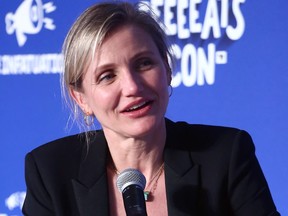 Cameron Diaz speaks onstage at EEEEEatscon 2019 at Barker Hangar on May 19, 2019 in Santa Monica, Calif. (Tommaso Boddi/Getty Images)