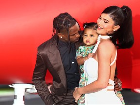 Travis Scott and Kylie Jenner attend the Travis Scott: "Look Mom I Can Fly" Los Angeles Premiere at The Barker Hanger on August 27, 2019 in Santa Monica, California. Tommaso Boddi/Getty Images for Netflix