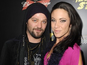 Bam Margera and Nicole Boyd arrive at the premiere of Lionsgate Films' "The Last Stand" at Grauman's Chinese Theatre on Jan. 14, 2013 in Hollywood, Calif.  (Kevin Winter/Getty Images)