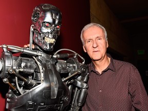 Director James Cameron attends the American Cinematheque 30th Anniversary Screening Of "The Terminator" Q+A at the Egyptian Theatre on October 15, 2014 in Hollywood, California.