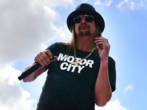 Kid Rock performs prior to the NASCAR Sprint Cup Series 57th Annual Daytona 500 at Daytona International Speedway on Feb. 22, 2015 in Daytona Beach, Fla.  (Robert Laberge/Getty Images)