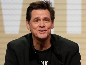 Cast member Jim Carrey attends a panel for the Showtime TV series "Kidding" during the Summer Television Critics Association Press Tour in Beverly Hills, Calif., on Friday, Aug. 2, 2019.