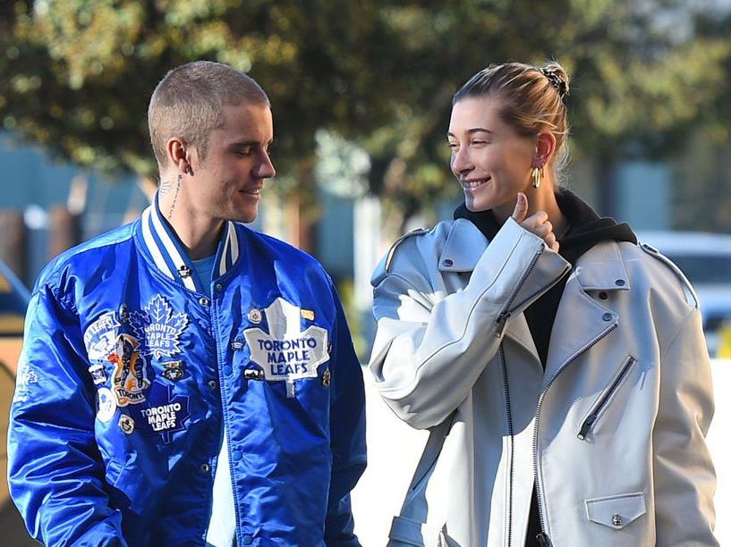 Justin Bieber and Hailey Baldwin Hit Maple Leafs Game to Cheer on