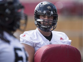 The Ottawa Redblacks' Jason Lauzon-Séguin has been fined for a 'tourist hit'.