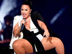 Demi Lovato performs during the Rock in Rio Lisboa music festival at Bela Vista Park in Lisbon, on June 24, 2018.