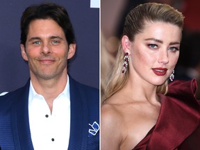 James Marsden and Amber Heard.