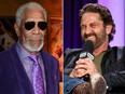 Morgan Freeman, left, and Gerard Butler. (Getty Images file photos)