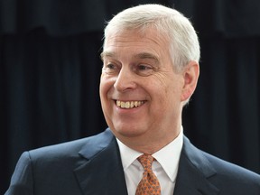 Prince Andrew, Duke of York, visits the Royal National Orthopaedic Hospital to open the new Stanmore Building, in London March 21, 2019. (David Mirzoeff/ Pool via REUTERS/File Photo)