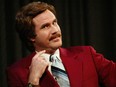 Will Ferrell aka Ron Burgundy participates in QA after a special screening of the film "Anchorman: The Legend of Ron Burgundy" at the Museum of Television and Radio July 7, 2004 in New York City.
