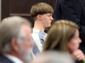 Dylann Roof sits in the court room at the Charleston County Judicial Center to enter his guilty plea on murder charges in state court  for the 2015 shooting massacre at a historic black church, in Charleston, South Carolina, U.S., April 10, 2017.