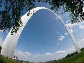In this file photo taken on April 14, 2012 the Gateway Arch is seen in St. Louis.