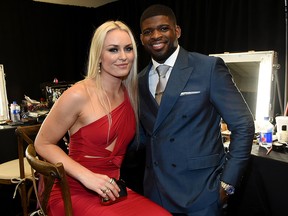 Lindsey Vonn and P. K. Subban attend the 2018 CMT Music Awards  at Bridgestone Arena on June 6, 2018 in Nashville. (Rick Diamond/Getty Images for CMT)