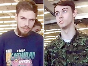 Kam McLeod, left, and Bryer Schmegelsky are seen in this undated combination handout photo provided by the RCMP. (Supplied/THE CANADIAN PRESS)