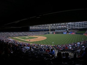 A general view as the Detroit Tigers play the Texas Rangers during the fourth inning at Globe Life Park in Arlington on Aug. 4, 2019 in Arlington, Texas.