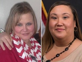 Debbie Stevens (left) drowned on Aug. 24 while being scolded by 911 dispatcher Donna Reneau. (Facebook/Fort Smith Police Department)