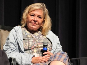 Roseanne Barr participates in "Is America a Forgiving Nation?,'' a Yom Kippur eve talk on forgiveness hosted by the World Values Network and the Jewish Journal at Saban Theatre on September 17, 2018 in Beverly Hills, California.