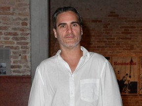 Joaquin Phoenix attends Miu Miu Women's Tales Dinner during 2019 Venice Film Festival on September 01, 2019 in Venice, Italy. (Jacopo Raule/Getty Images)