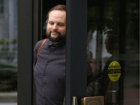 Joshua Boyle leaves the courthouse in Ottawa earlier this week.