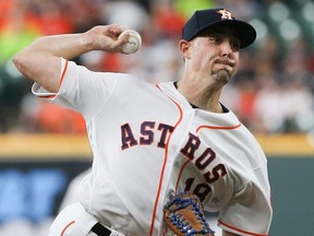 Astros pitcher Aaron Sanchez will have season-ending shoulder surgery, general manager Jeff Luhnow told reporters on Thursday, Sept. 5, 2019.