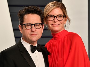 J.J. Abrams (L) and Katie McGrath attend the 2019 Vanity Fair Oscar Party hosted by Radhika Jones at Wallis Annenberg Center for the Performing Arts on Feb. 24, 2019 in Beverly Hills, Calif.