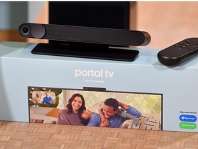 A Facebook Portal TV product is seen on display during a media event held in San Francisco, California on September 17, 2019.