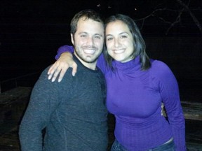 Nick D'Amico with his sister, Anne Marie D'Amico, who was killed in the Toronto van attack.