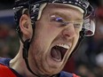 Evgeny Kuznetsov of the Washington Capitals celebrates his goal against the San Jose Sharks during the second period at Capital One Arena on Jan. 22, 2019 in Washington, D.C.