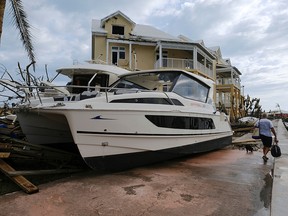 Damage in the aftermath of Hurricane Dorian on the Great Abaco island town of Marsh Harbour, Bahamas, September 4, 2019. (REUTERS/Dante Carrer)